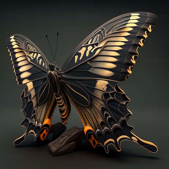 3D model Papilio demodocus (STL)